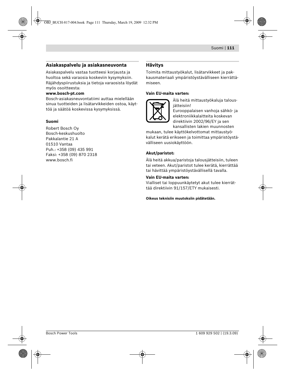 Bosch GLL 2-50 Professional User Manual | Page 111 / 333