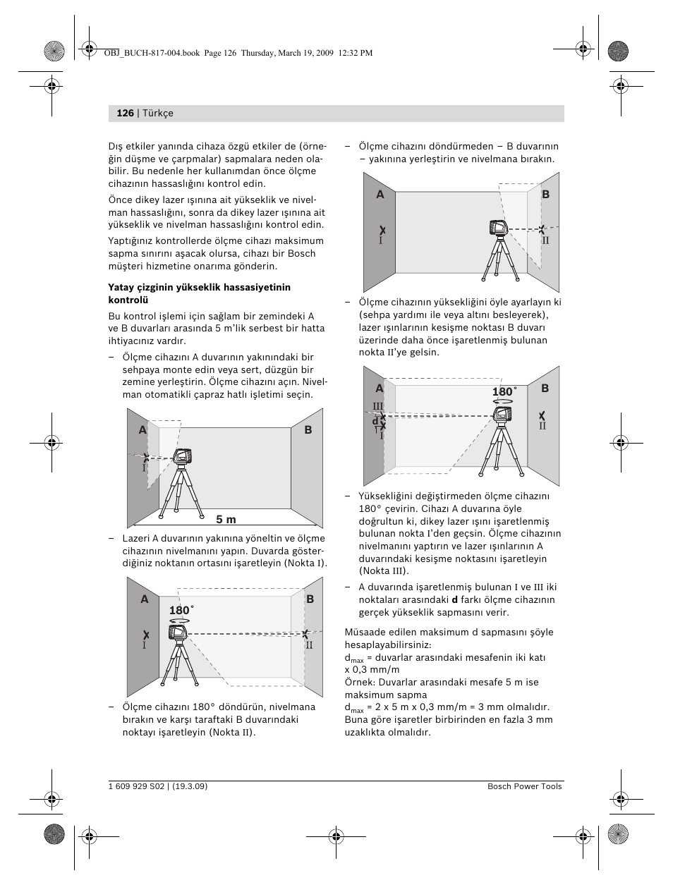 Bosch GLL 2-50 Professional User Manual | Page 126 / 333