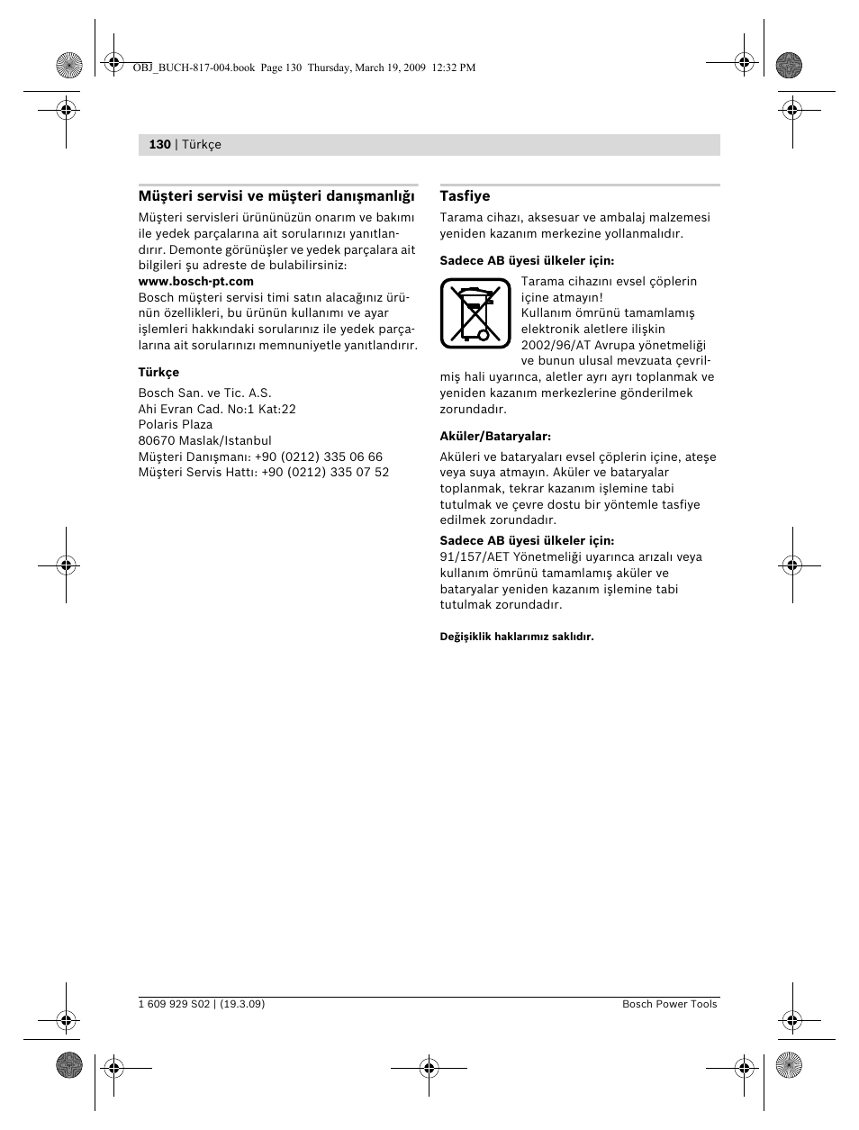 Bosch GLL 2-50 Professional User Manual | Page 130 / 333