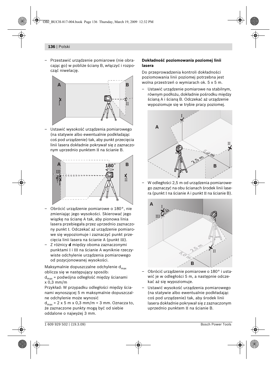 Bosch GLL 2-50 Professional User Manual | Page 136 / 333