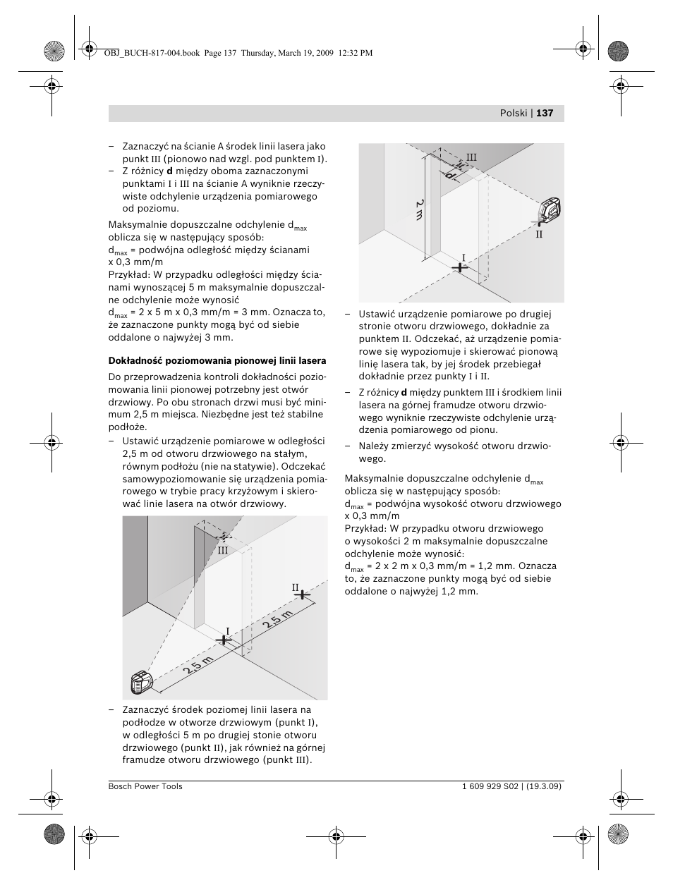 Bosch GLL 2-50 Professional User Manual | Page 137 / 333