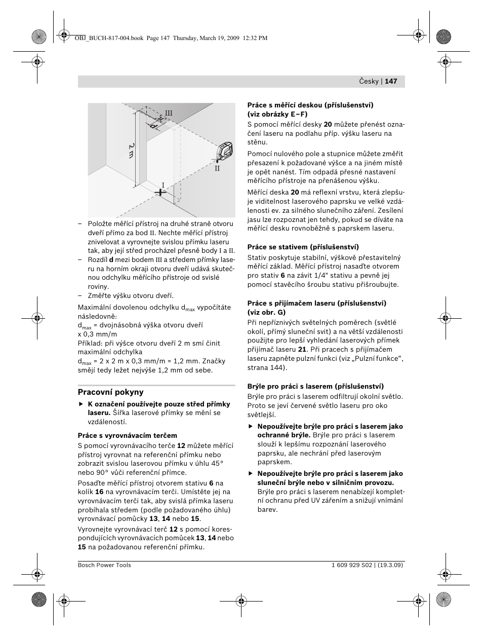 Bosch GLL 2-50 Professional User Manual | Page 147 / 333