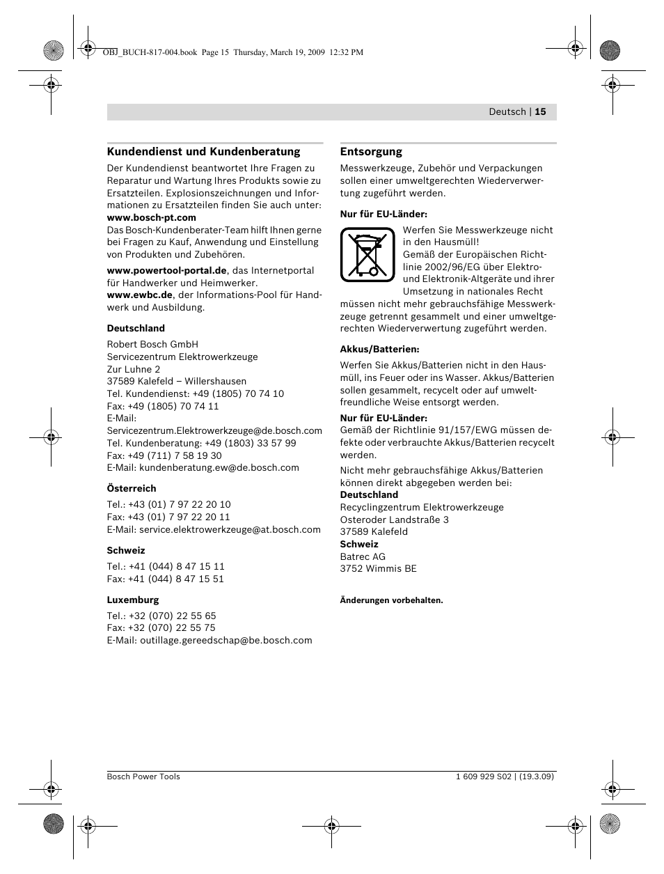 Bosch GLL 2-50 Professional User Manual | Page 15 / 333