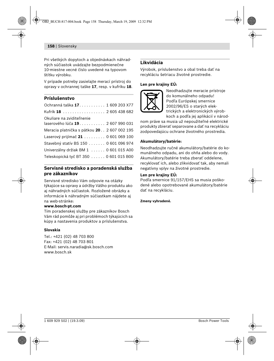 Bosch GLL 2-50 Professional User Manual | Page 158 / 333