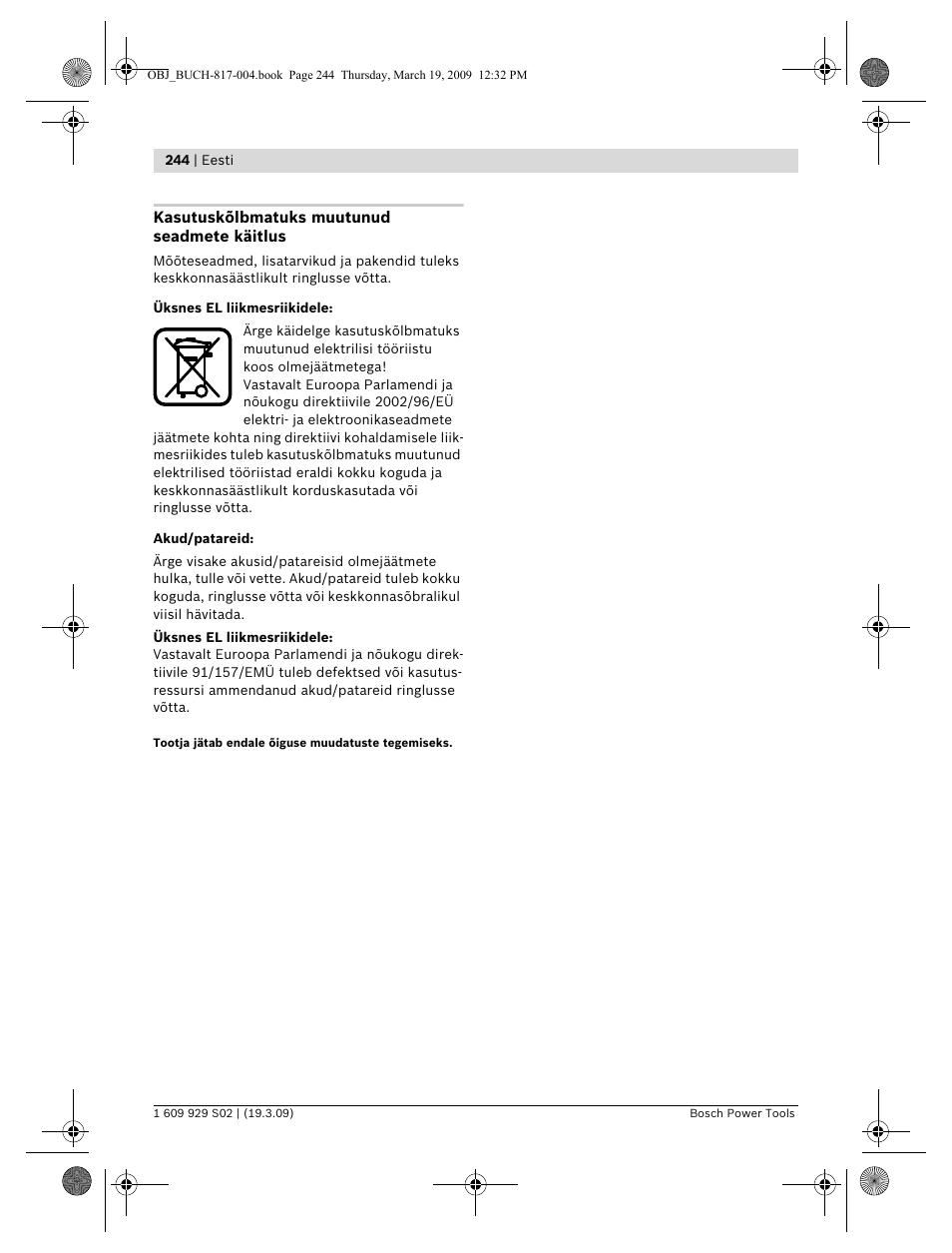 Bosch GLL 2-50 Professional User Manual | Page 244 / 333