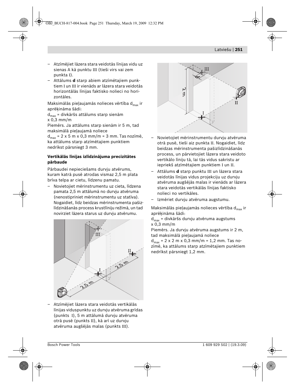 Bosch GLL 2-50 Professional User Manual | Page 251 / 333