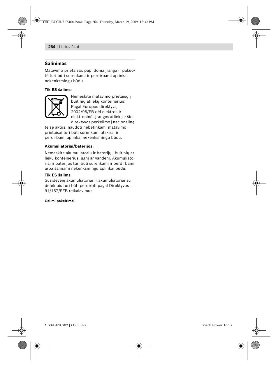 Bosch GLL 2-50 Professional User Manual | Page 264 / 333