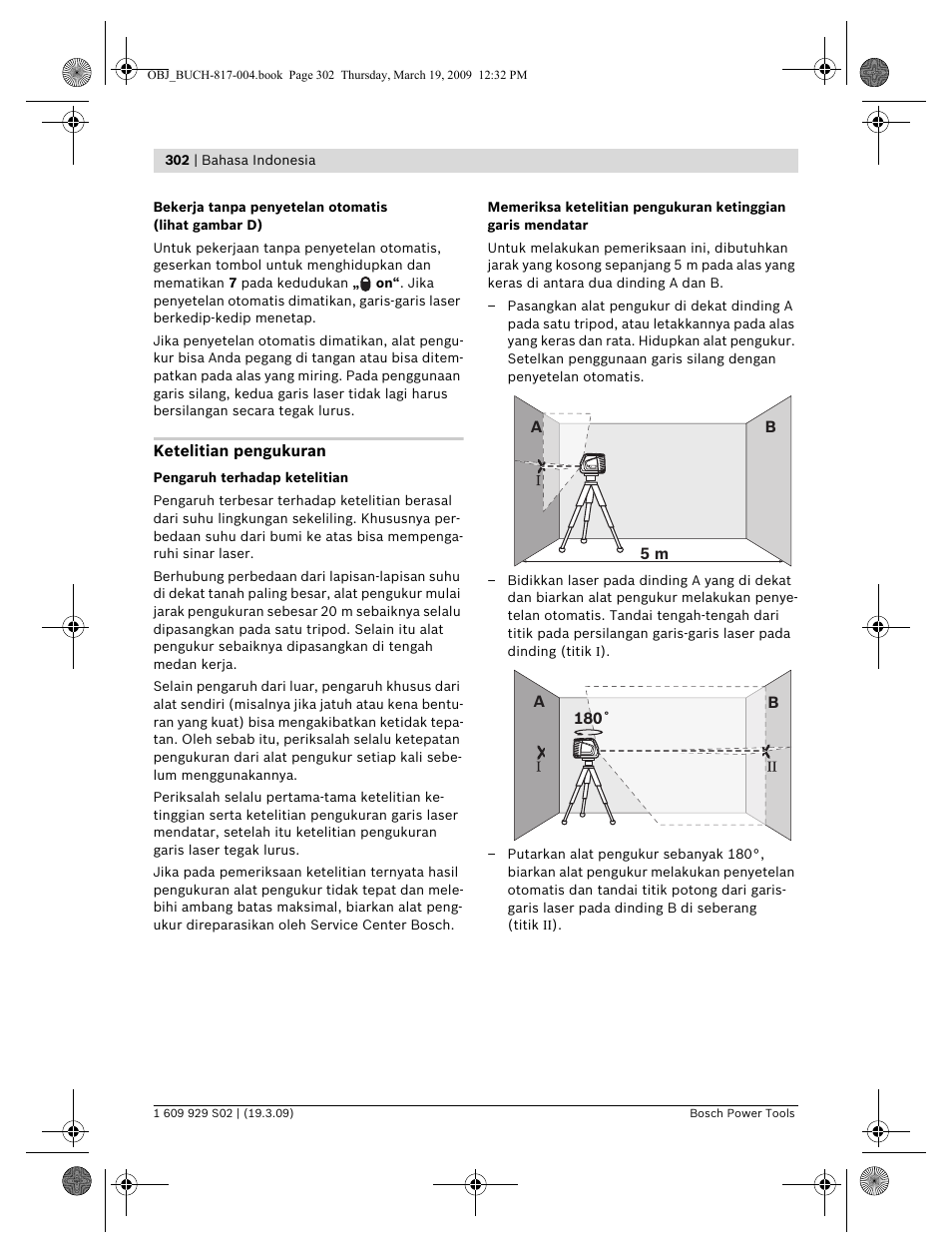 Bosch GLL 2-50 Professional User Manual | Page 302 / 333