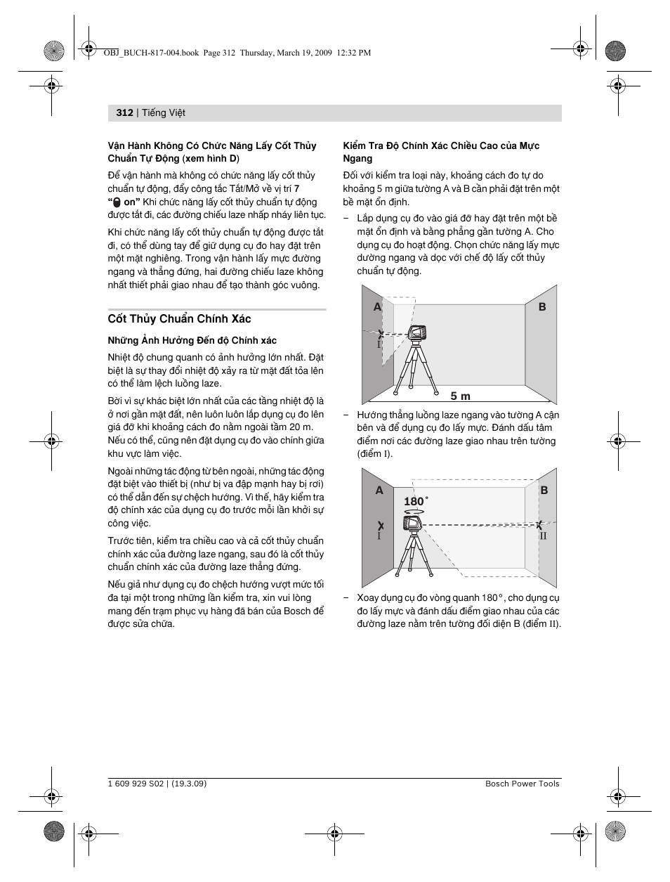 Bosch GLL 2-50 Professional User Manual | Page 312 / 333