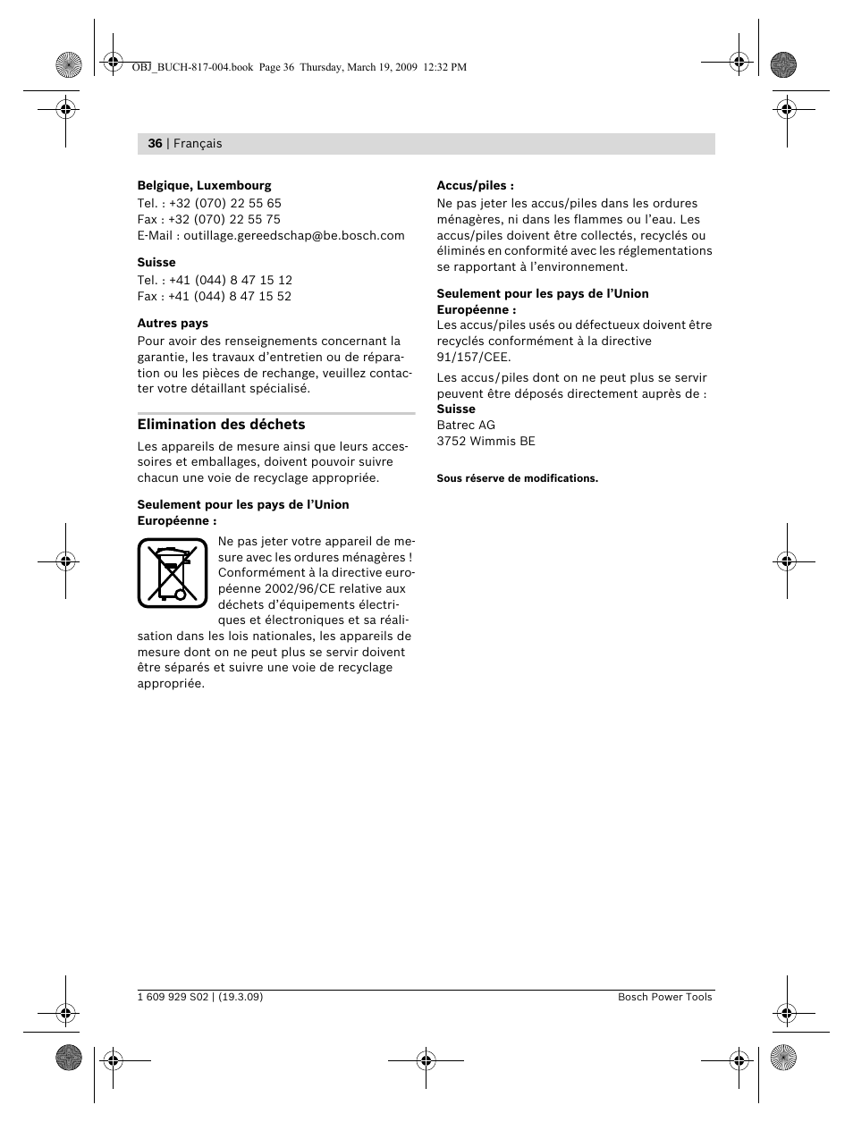 Bosch GLL 2-50 Professional User Manual | Page 36 / 333