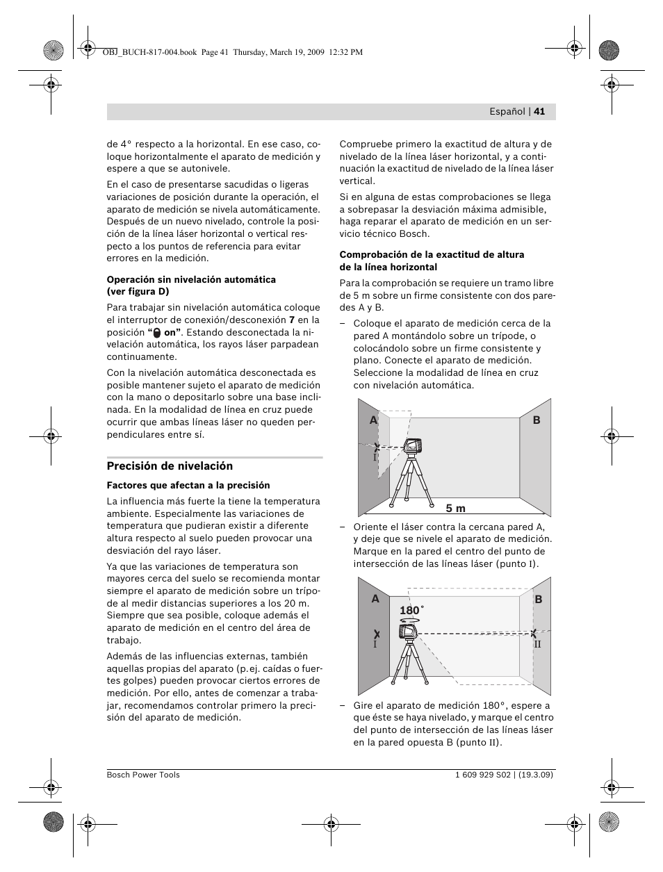Bosch GLL 2-50 Professional User Manual | Page 41 / 333