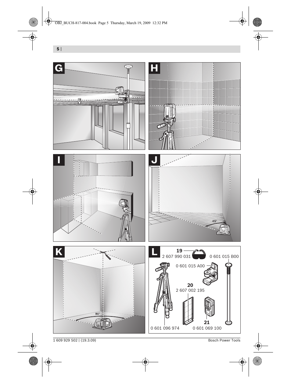 Bosch GLL 2-50 Professional User Manual | Page 5 / 333