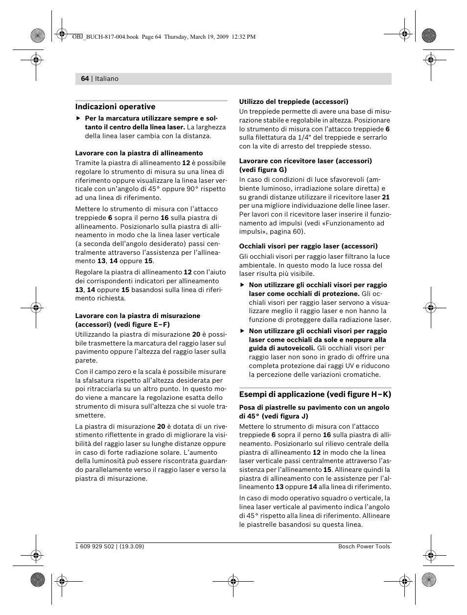 Bosch GLL 2-50 Professional User Manual | Page 64 / 333