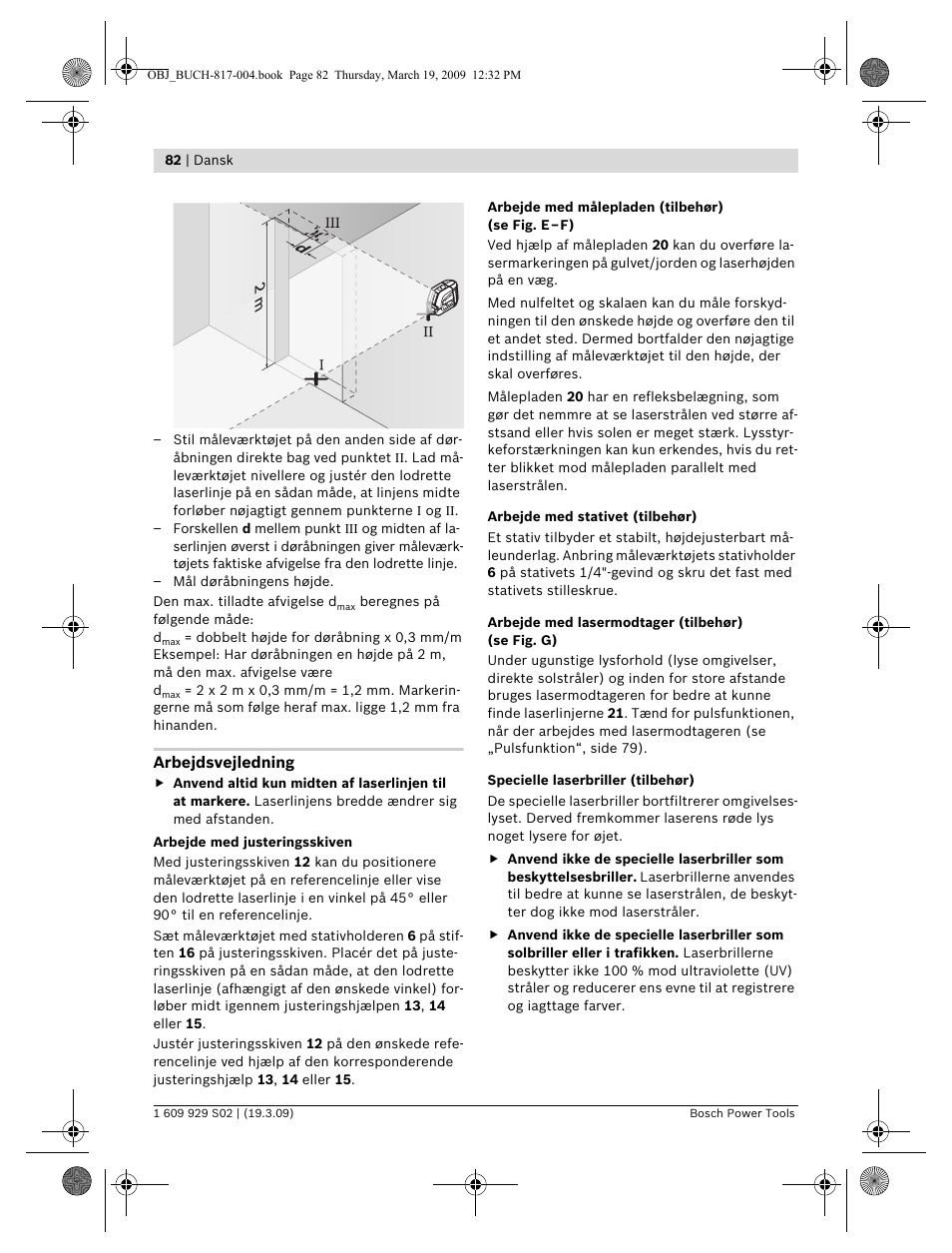 Bosch GLL 2-50 Professional User Manual | Page 82 / 333
