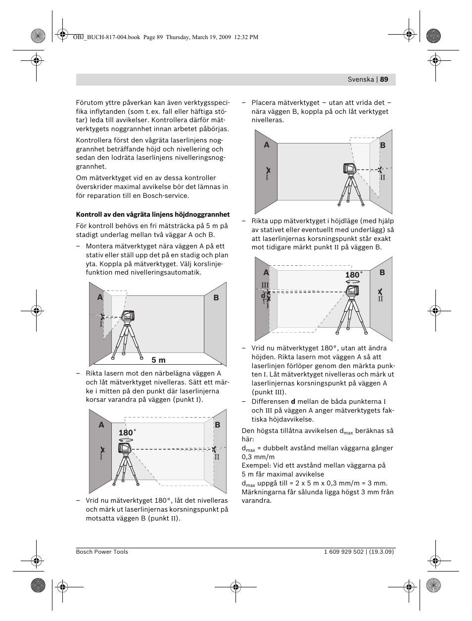 Bosch GLL 2-50 Professional User Manual | Page 89 / 333