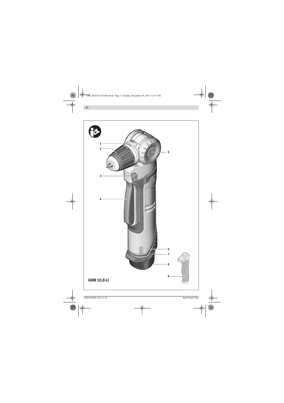 Gwb 10,8-li | Bosch GWB 10,8-LI Professional User Manual | Page 4 / 153