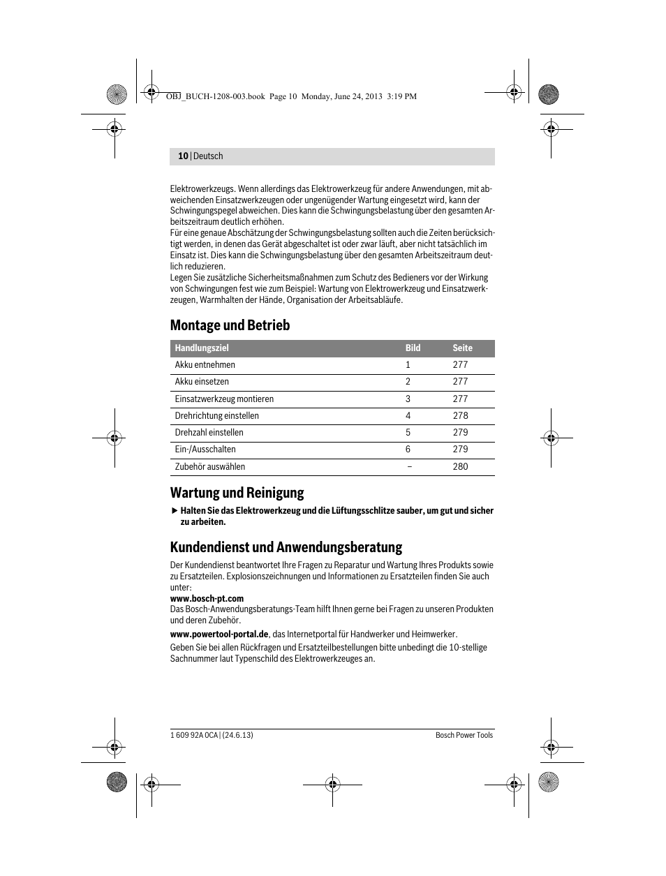 Montage und betrieb wartung und reinigung, Kundendienst und anwendungsberatung | Bosch GSR Mx2Drive  Professional User Manual | Page 10 / 280