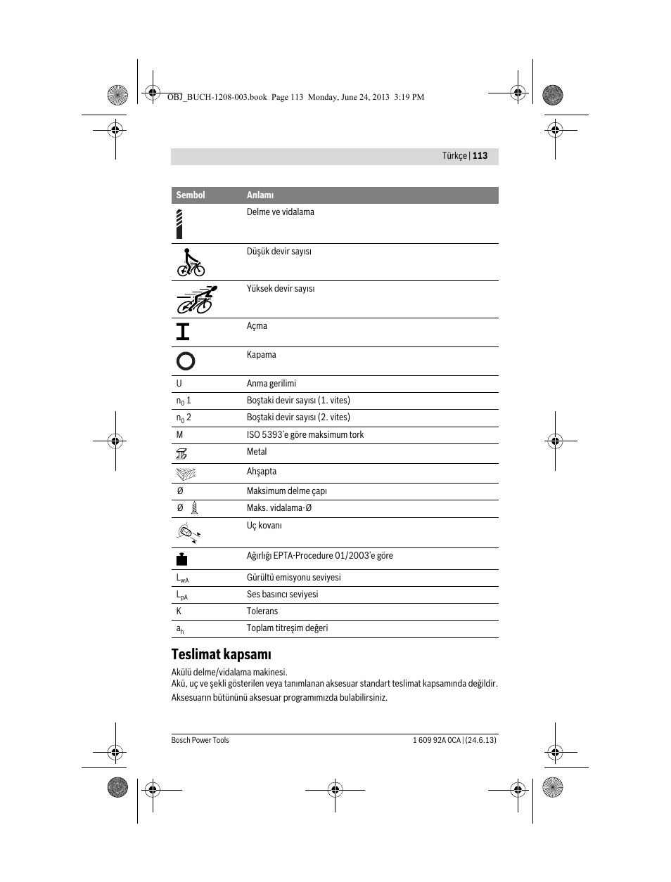 Teslimat kapsamı | Bosch GSR Mx2Drive  Professional User Manual | Page 113 / 280
