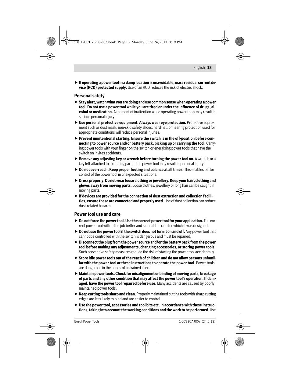 Bosch GSR Mx2Drive  Professional User Manual | Page 13 / 280
