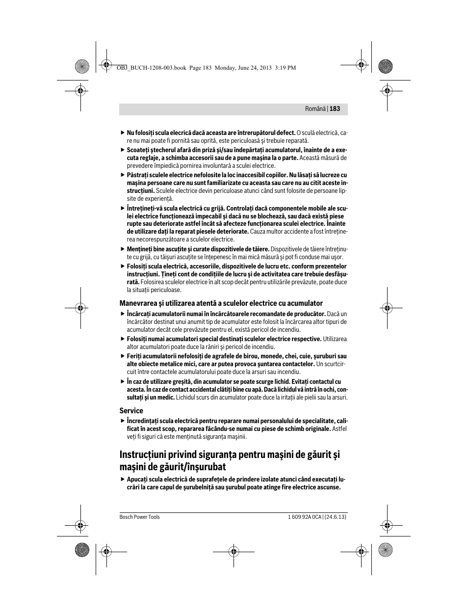 Bosch GSR Mx2Drive  Professional User Manual | Page 183 / 280