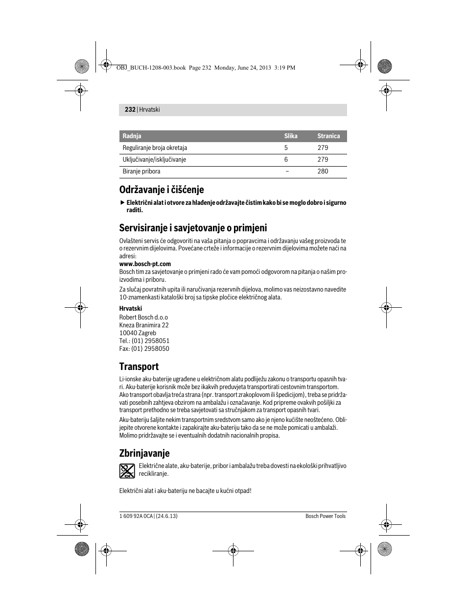 Održavanje i čišćenje, Servisiranje i savjetovanje o primjeni, Transport | Zbrinjavanje | Bosch GSR Mx2Drive  Professional User Manual | Page 232 / 280