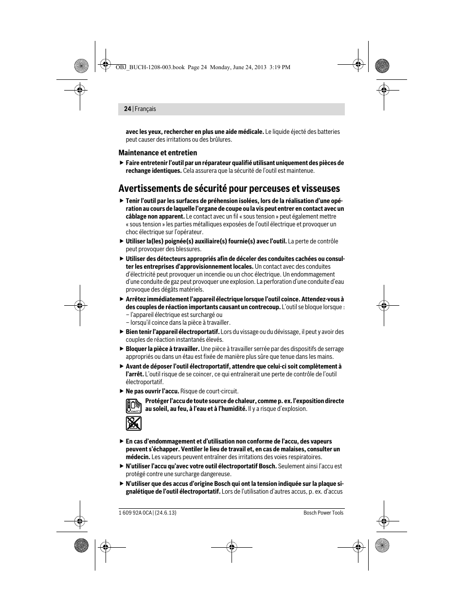 Bosch GSR Mx2Drive  Professional User Manual | Page 24 / 280