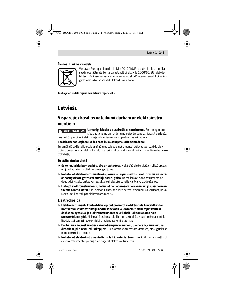 Latviešu | Bosch GSR Mx2Drive  Professional User Manual | Page 241 / 280