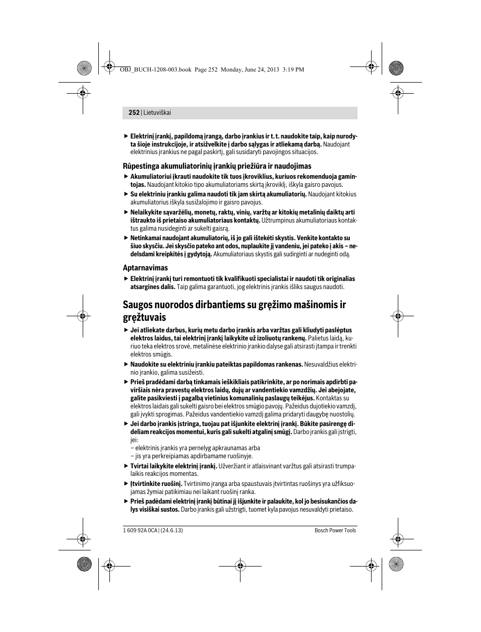 Bosch GSR Mx2Drive  Professional User Manual | Page 252 / 280