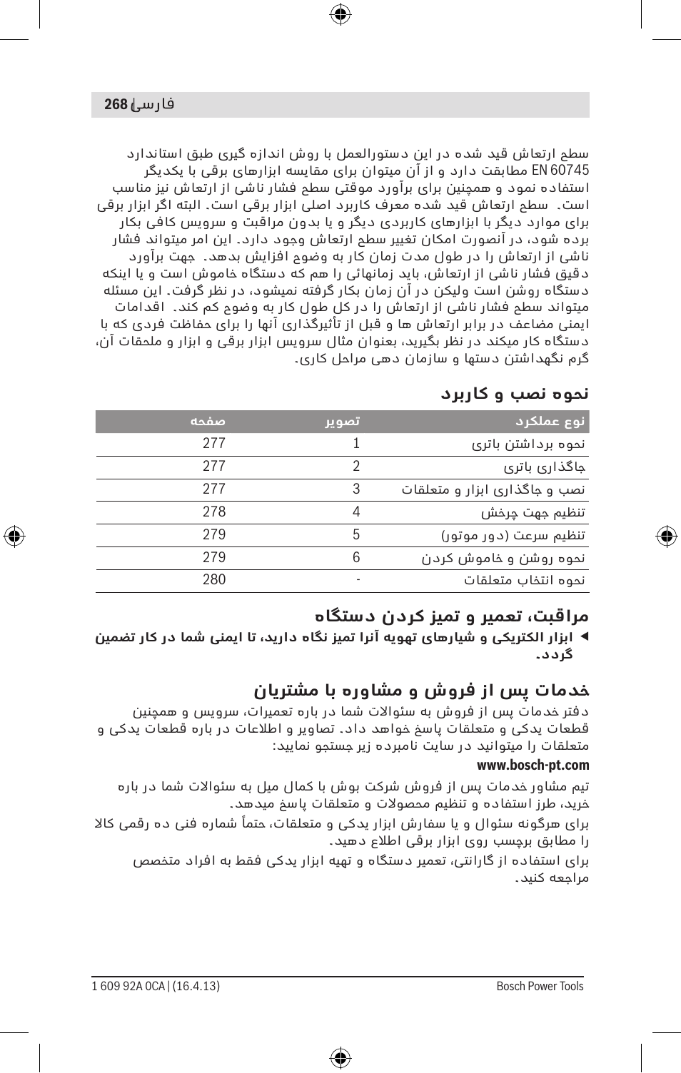 Bosch GSR Mx2Drive  Professional User Manual | Page 268 / 280