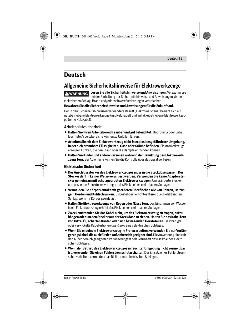 Deutsch | Bosch GSR Mx2Drive  Professional User Manual | Page 3 / 280