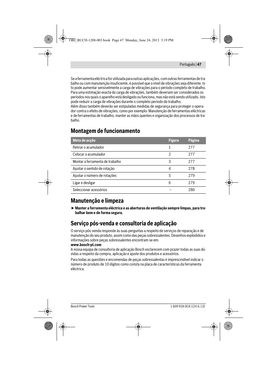 Montagem de funcionamento manutenção e limpeza, Serviço pós-venda e consultoria de aplicação | Bosch GSR Mx2Drive  Professional User Manual | Page 47 / 280