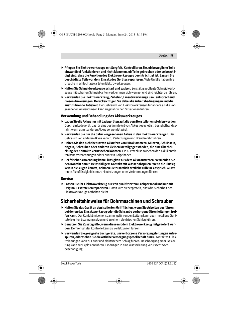 Bosch GSR Mx2Drive  Professional User Manual | Page 5 / 280