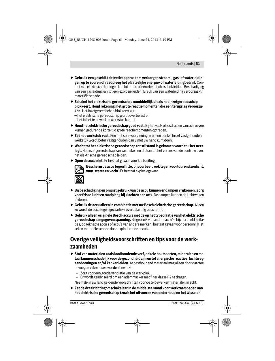 Bosch GSR Mx2Drive  Professional User Manual | Page 61 / 280