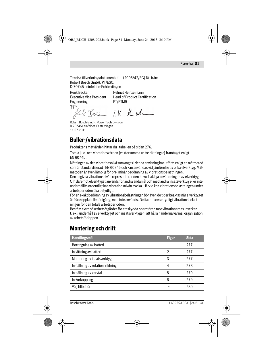 Buller-/vibrationsdata, Montering och drift | Bosch GSR Mx2Drive  Professional User Manual | Page 81 / 280