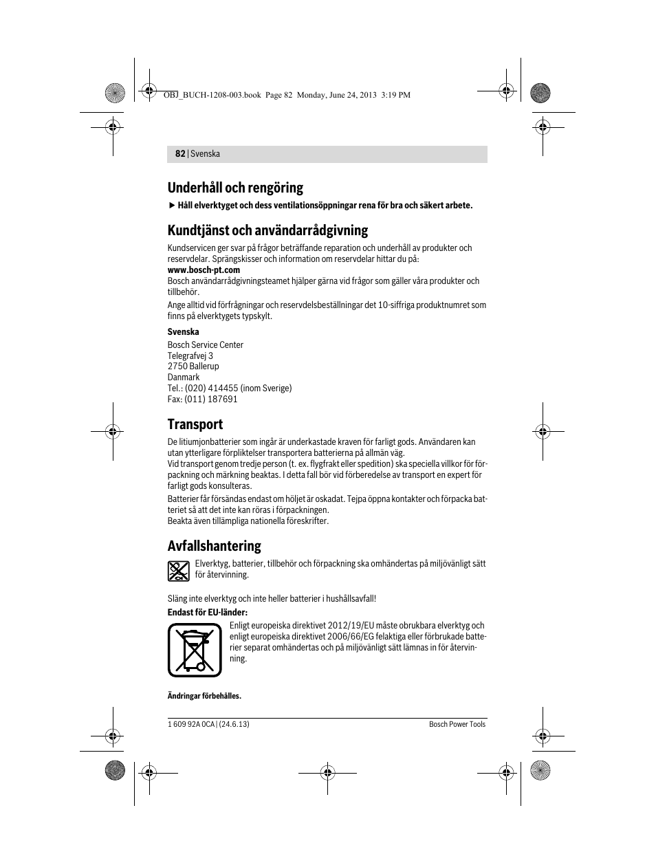 Underhåll och rengöring, Kundtjänst och användarrådgivning, Transport | Avfallshantering | Bosch GSR Mx2Drive  Professional User Manual | Page 82 / 280