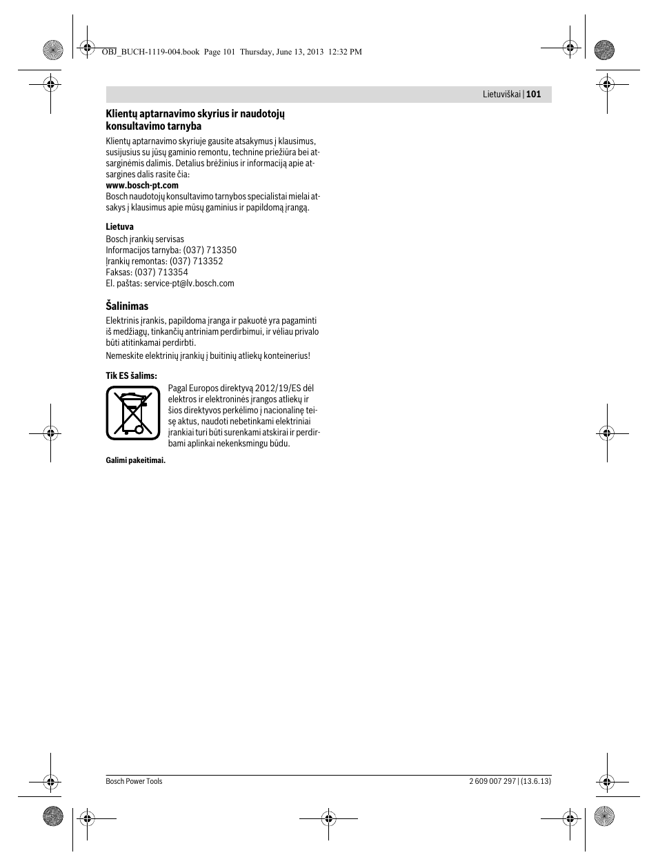 Bosch PST 750 PE User Manual | Page 101 / 103