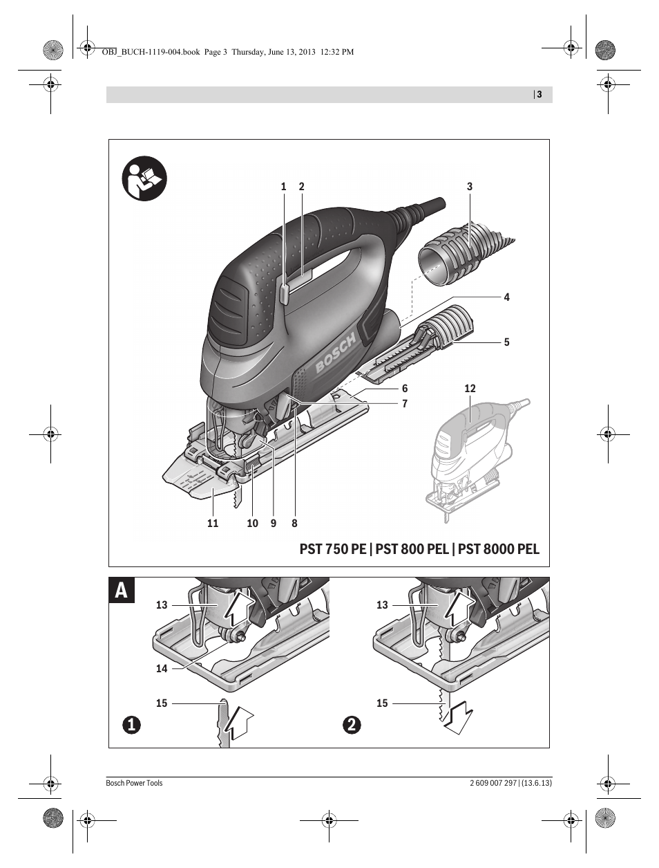 Bosch PST 750 PE User Manual | Page 3 / 103