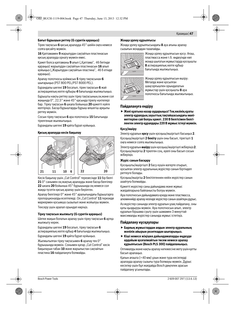 Bosch PST 750 PE User Manual | Page 47 / 103