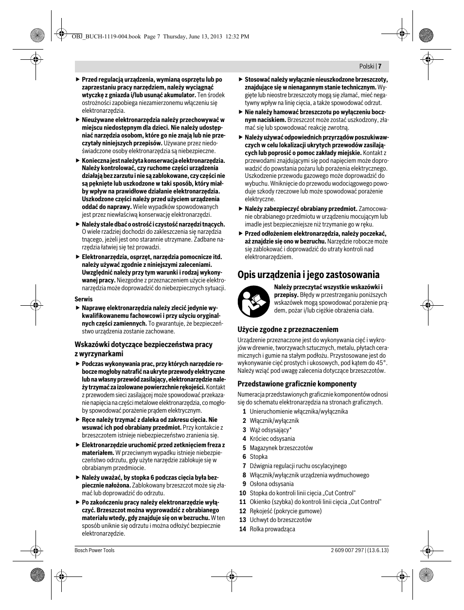 Opis urządzenia i jego zastosowania | Bosch PST 750 PE User Manual | Page 7 / 103