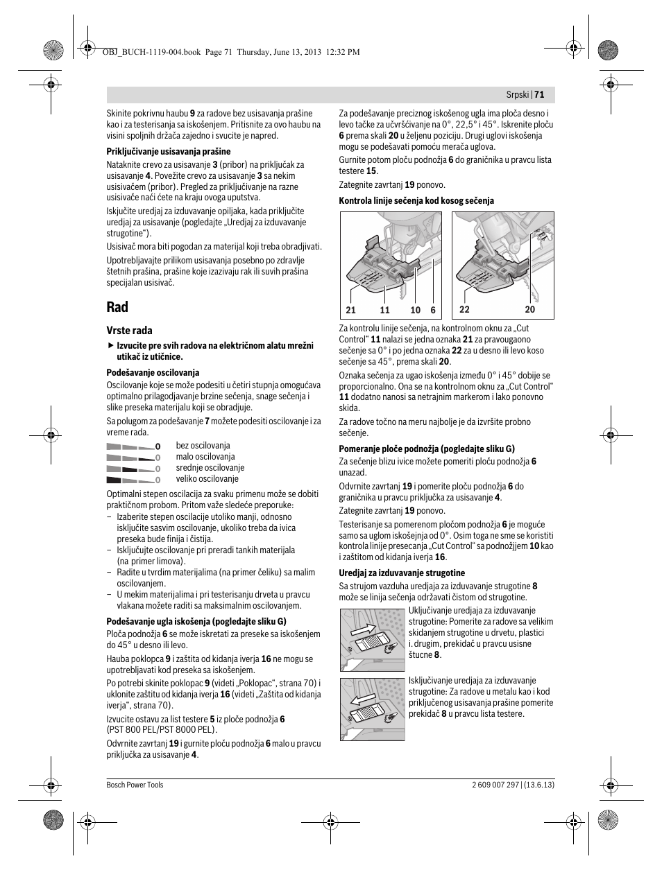 Bosch PST 750 PE User Manual | Page 71 / 103