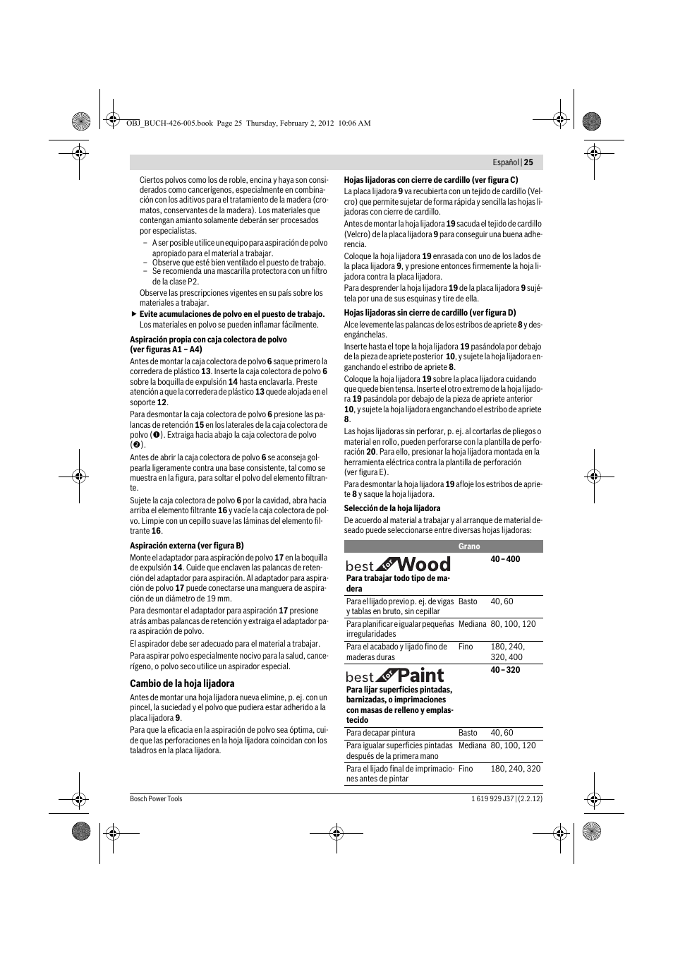 Bosch GSS Professional 230 A User Manual | Page 25 / 158