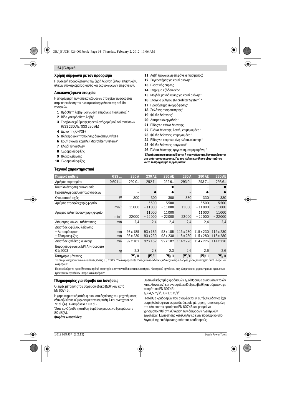 Bosch GSS Professional 230 A User Manual | Page 64 / 158