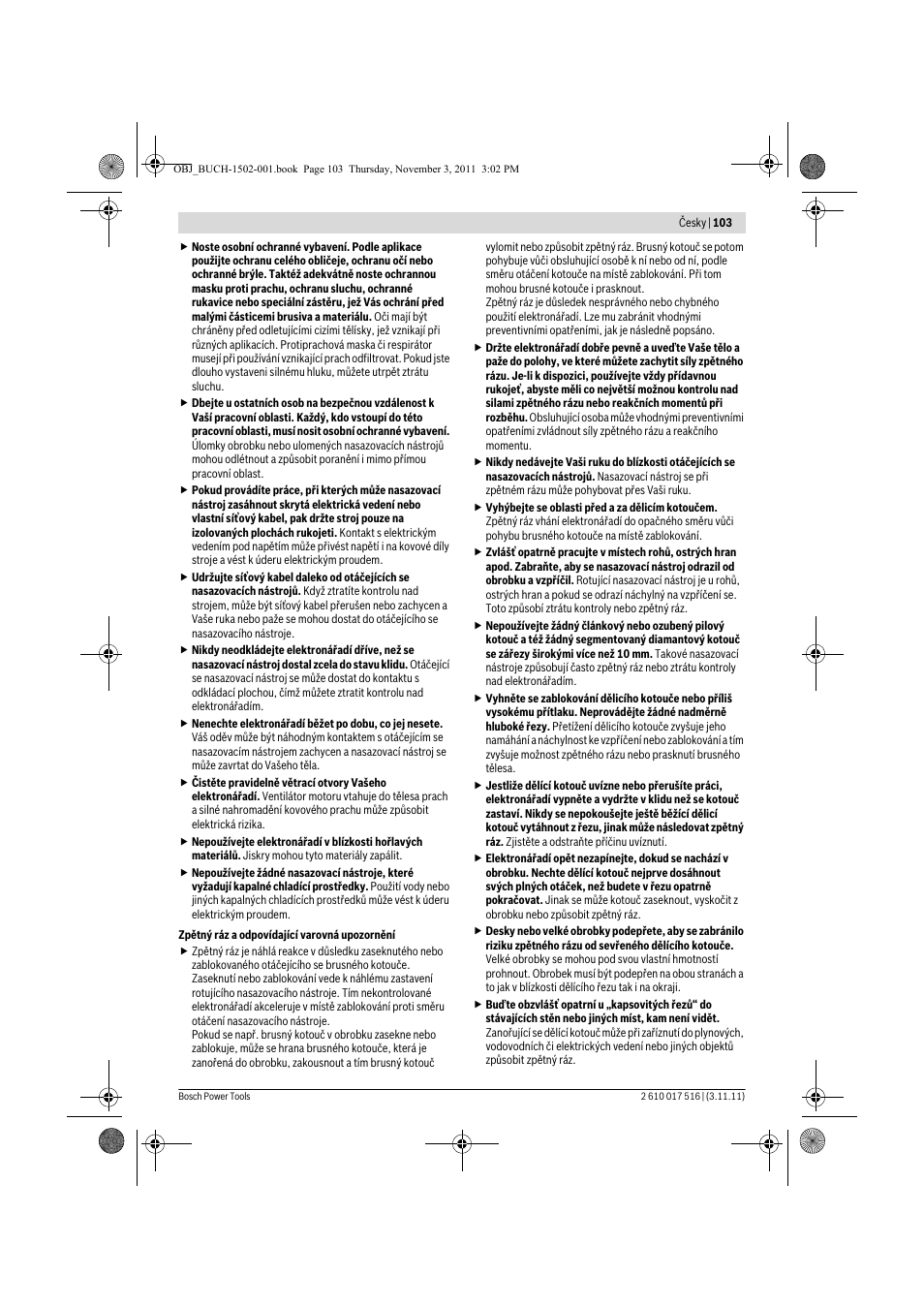 Bosch GCT 115 Professional User Manual | Page 103 / 205