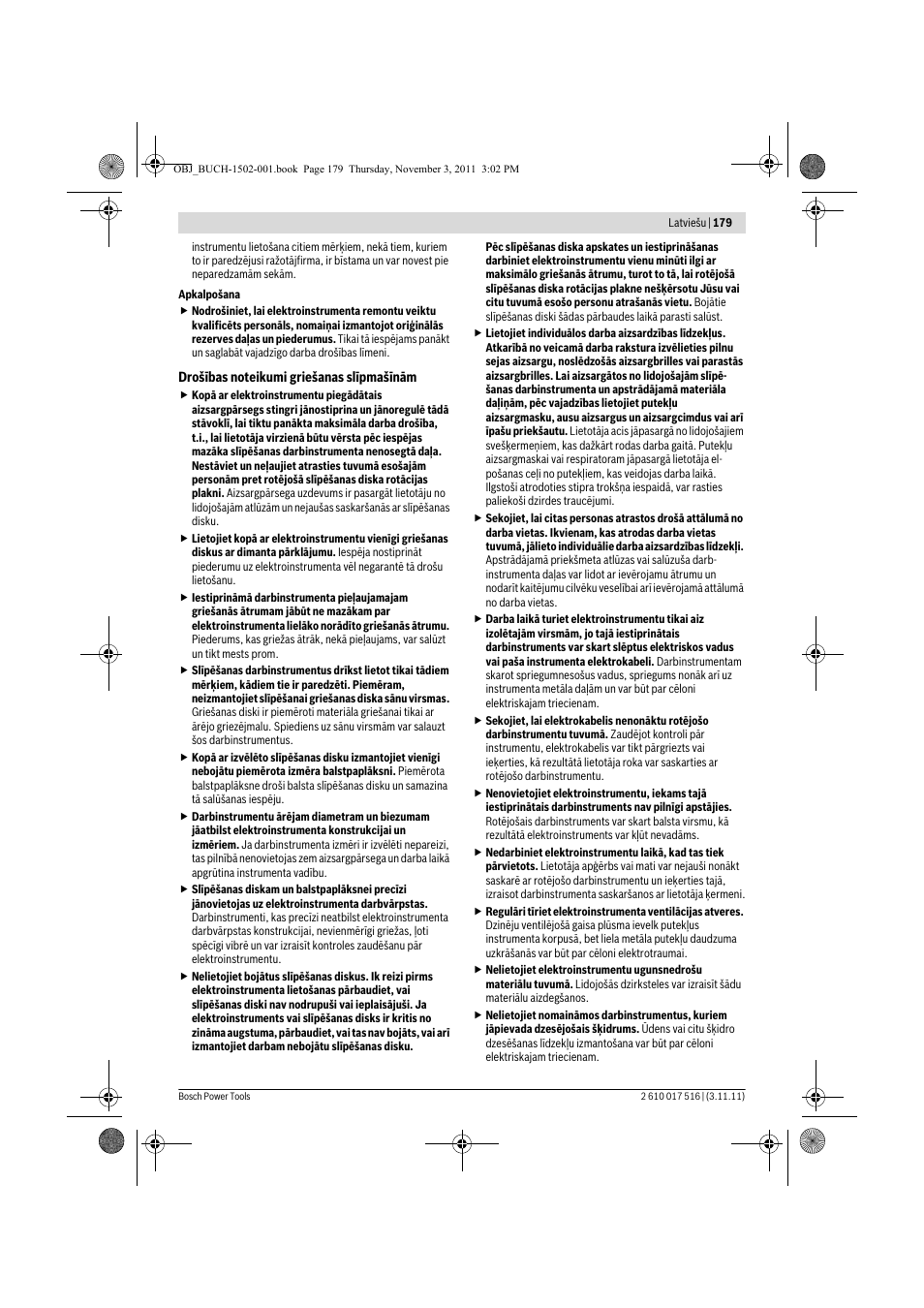 Bosch GCT 115 Professional User Manual | Page 179 / 205