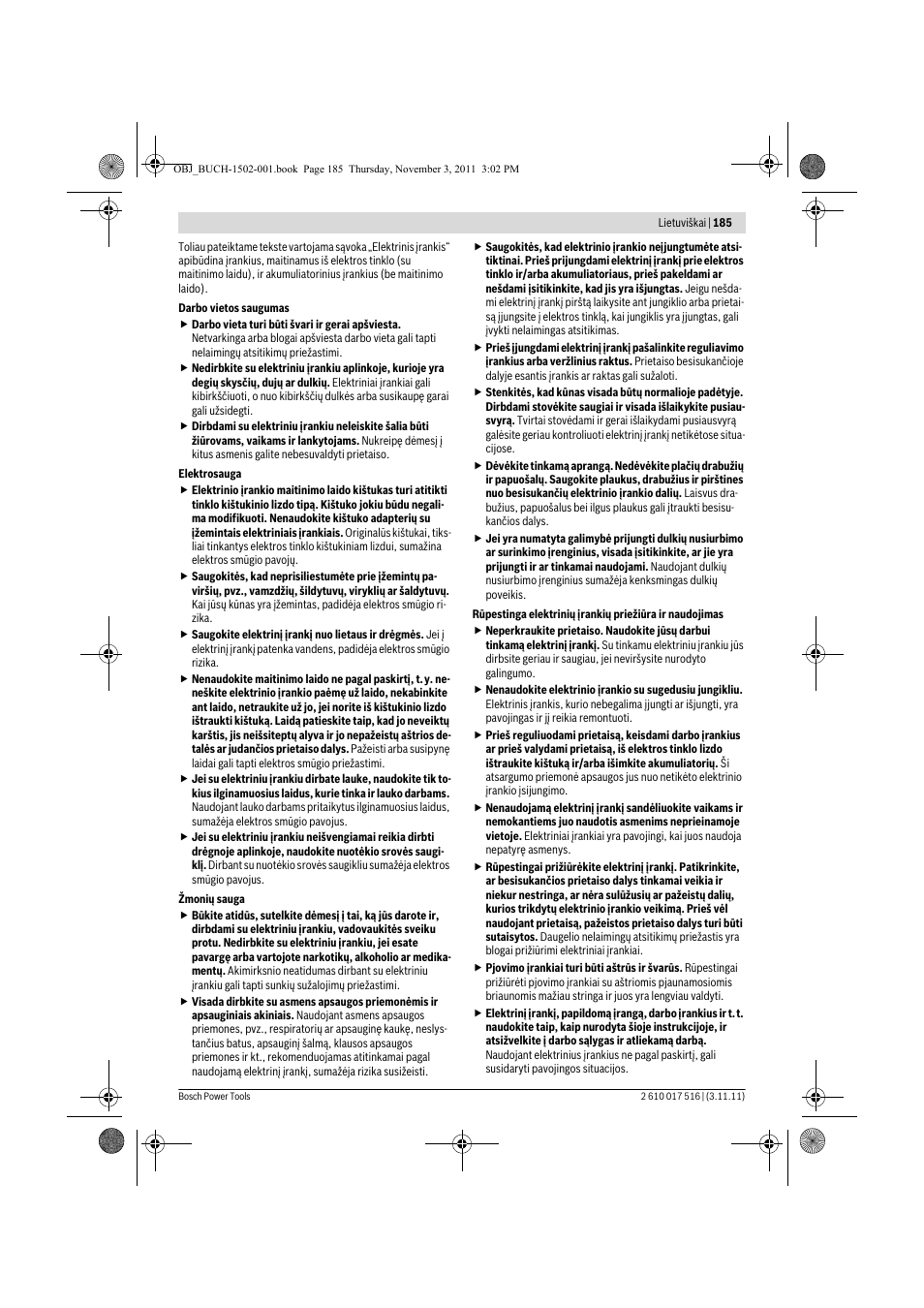 Bosch GCT 115 Professional User Manual | Page 185 / 205