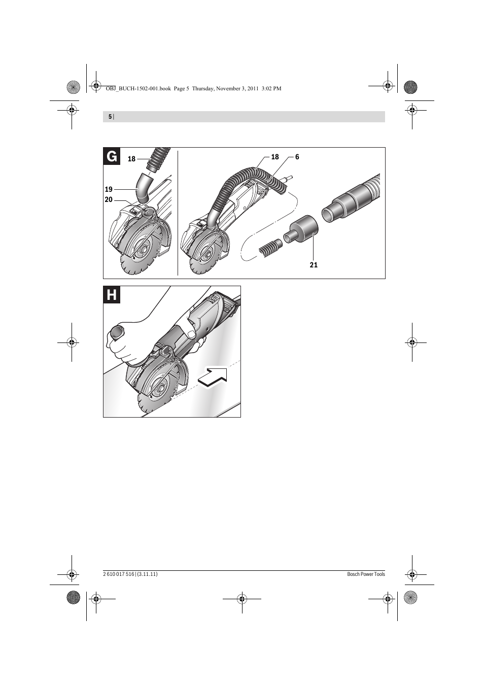 Bosch GCT 115 Professional User Manual | Page 5 / 205