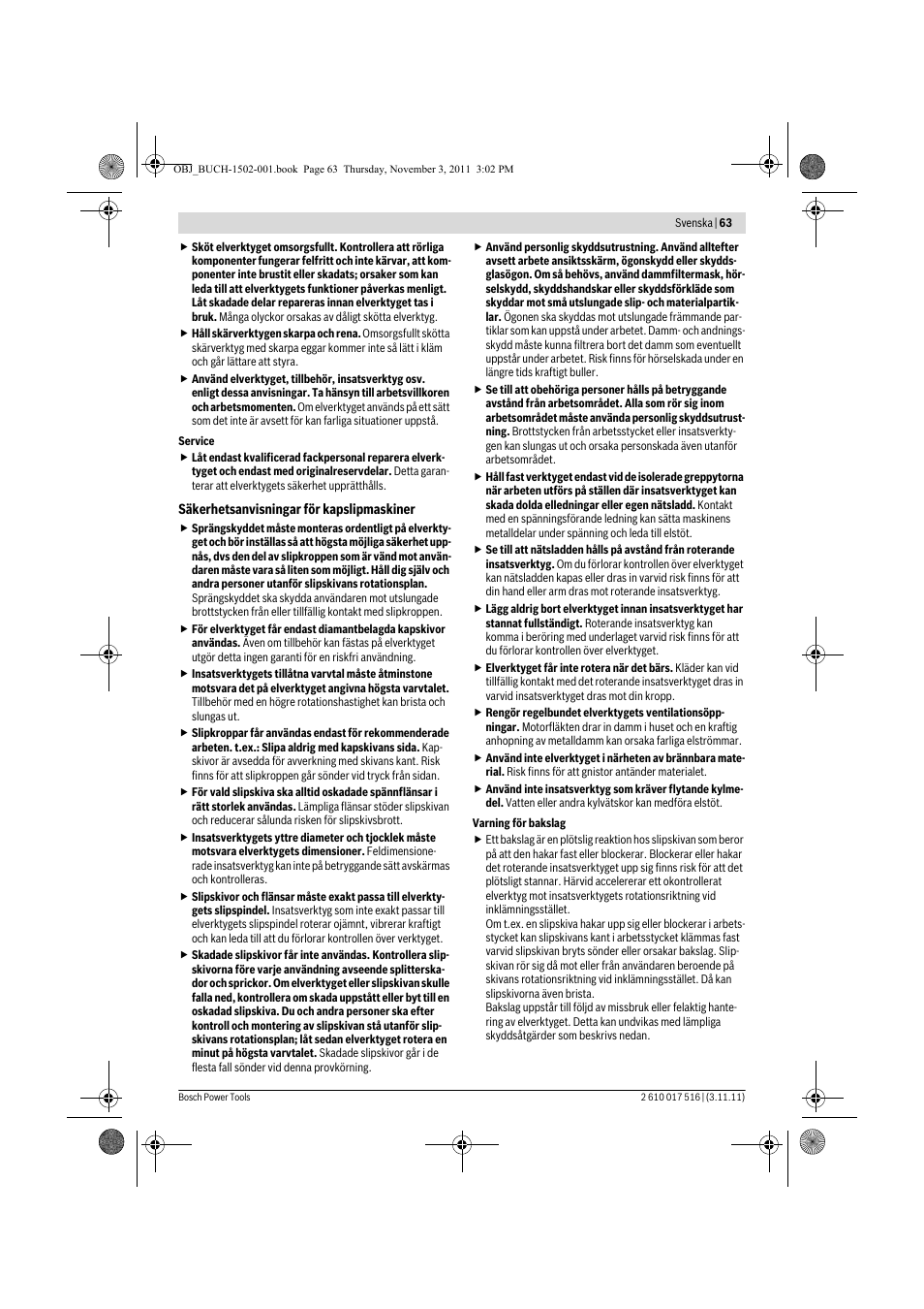 Bosch GCT 115 Professional User Manual | Page 63 / 205
