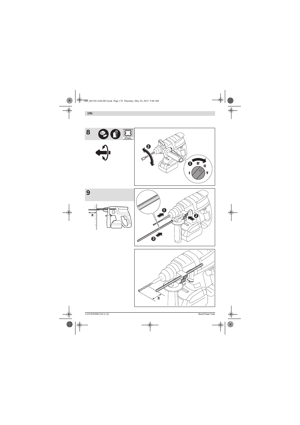 Bosch GBH 18 V-EC Professional User Manual | Page 178 / 180