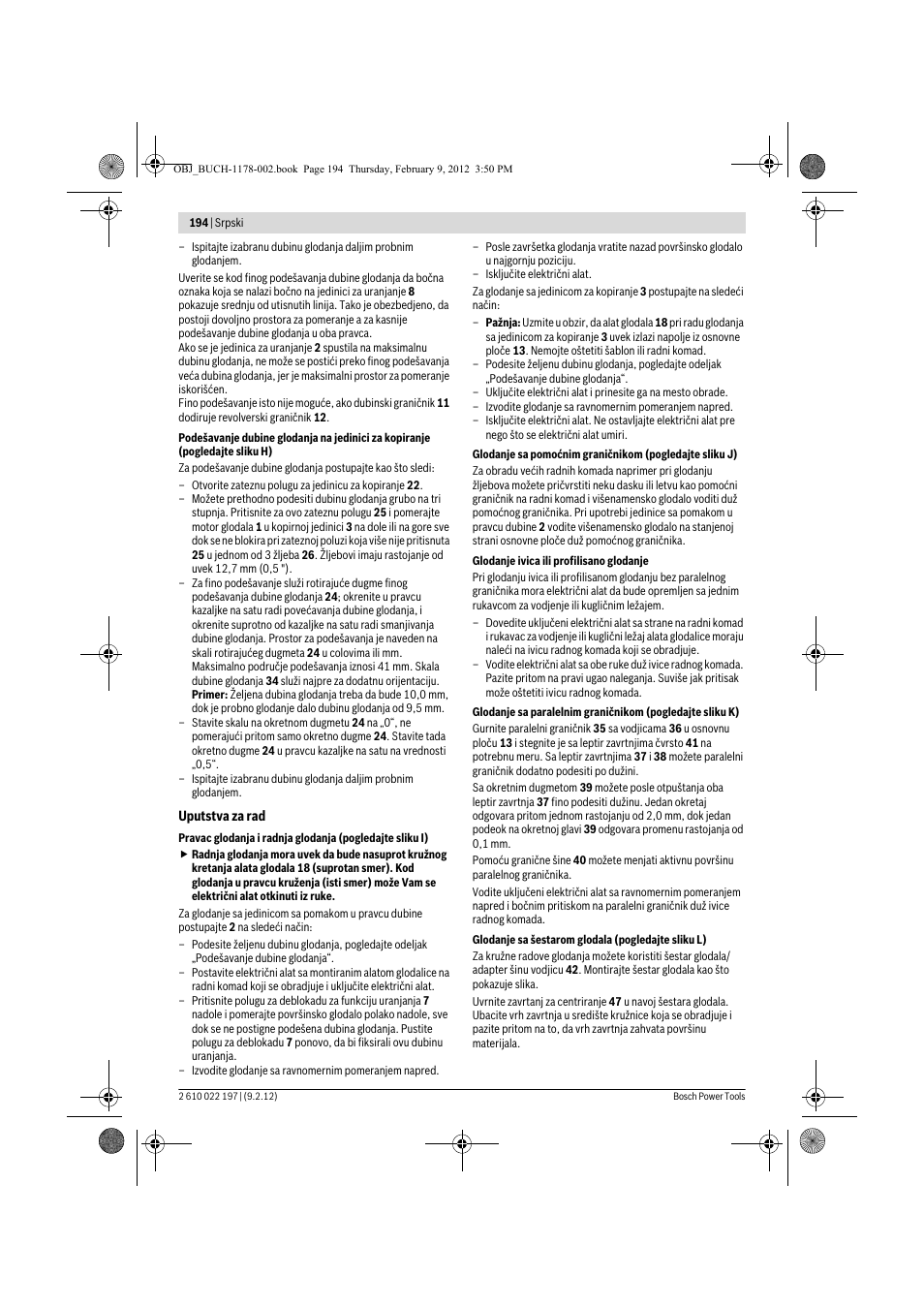 Bosch GMF 1600 CE Professional User Manual | Page 194 / 255