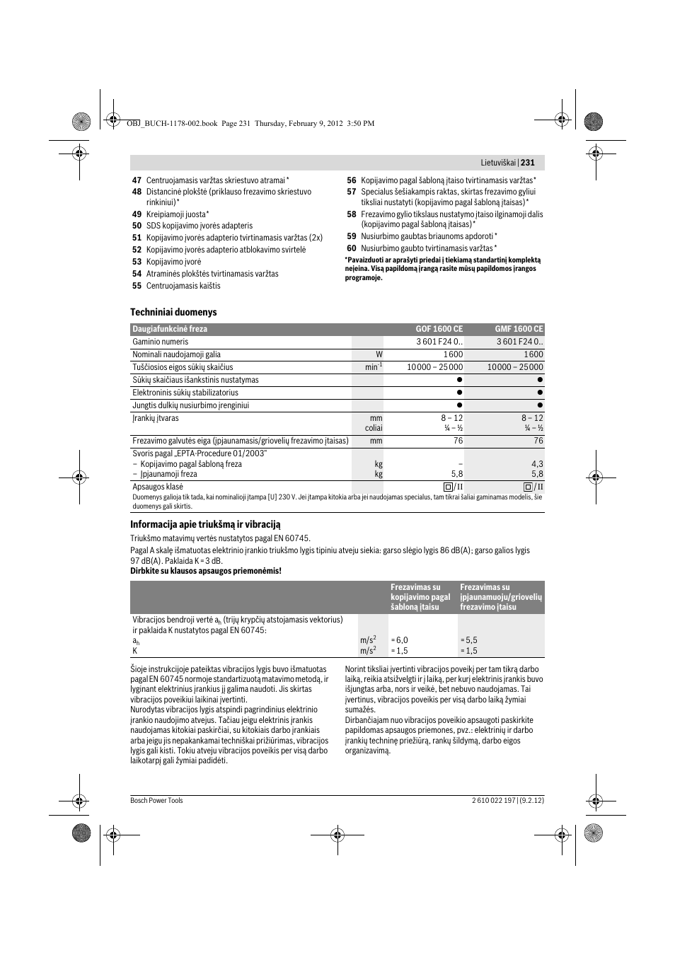 Bosch GMF 1600 CE Professional User Manual | Page 231 / 255